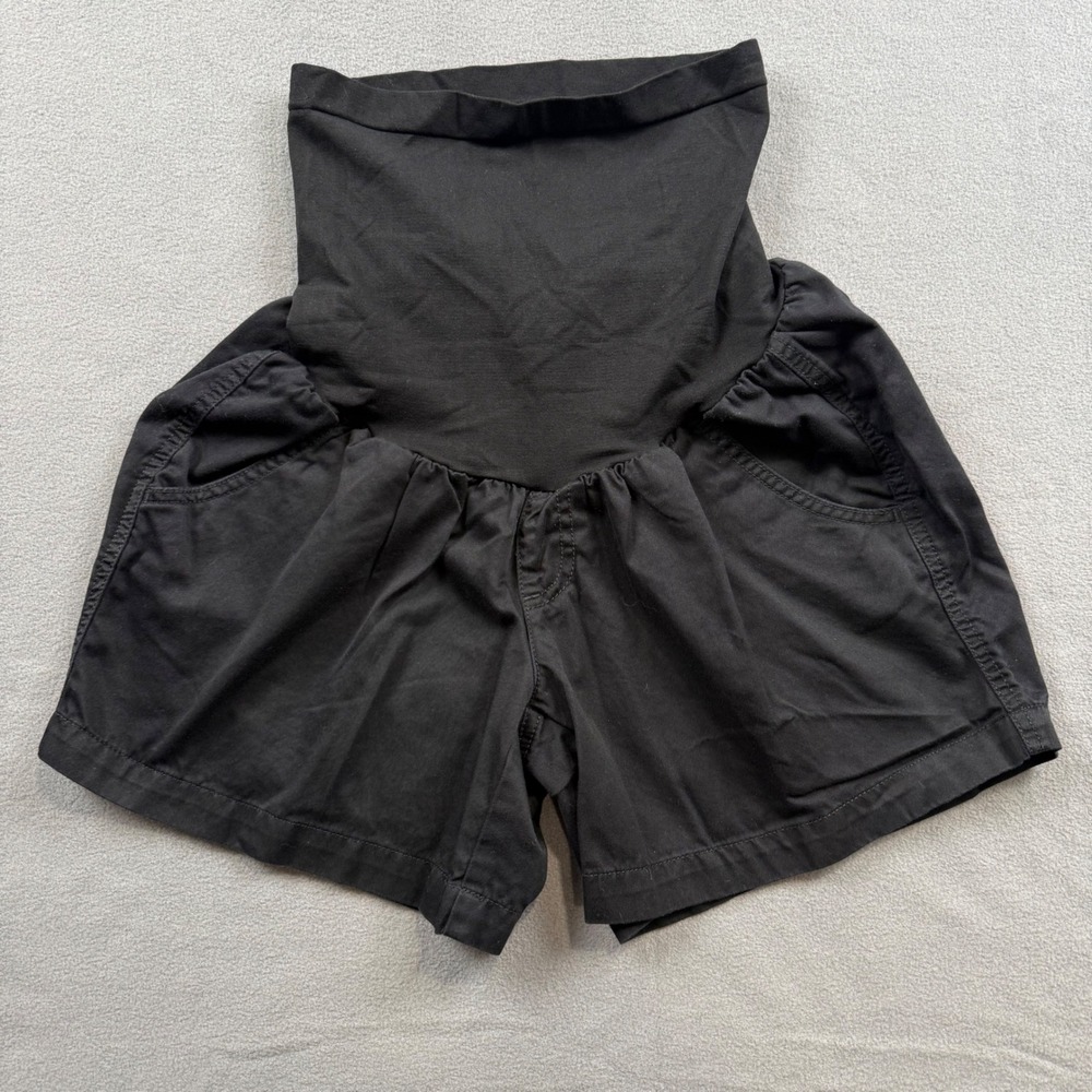 Oh Baby Maternity Shorts Cotton Summer Gorpcore Utility  Black Size M